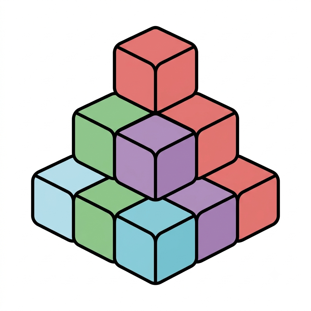 Cube Builder Tool - 3D structural blocks spatial learning tool